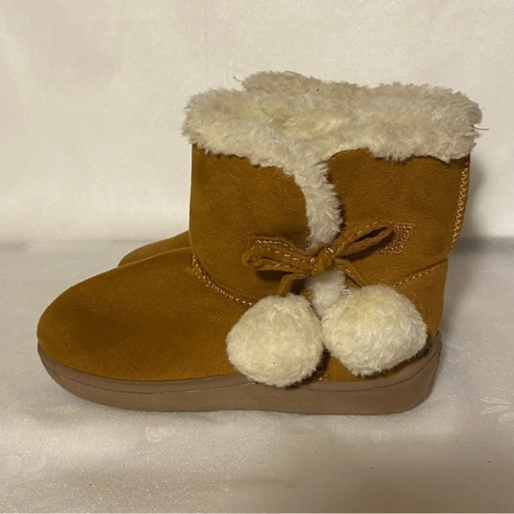 Wonder Nation Boots Girls‎ Size 9 Slip On Brown